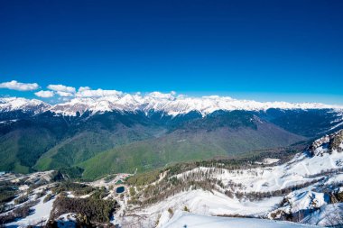 Kafkas Dağları. Krasnaya Polyana, Sochi Milli Parkı, Russi