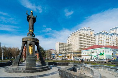 Krasnodar, Rusya - 06 Nisan 2018: Saint Catherine Bell 