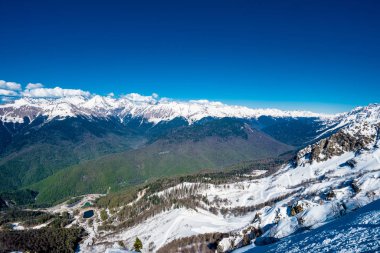 Kafkas Dağları. Krasnaya Polyana, Sochi Milli Parkı, Russi