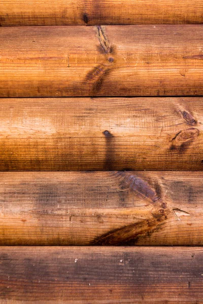 Textura de madera. Pared de madera de troncos — Foto de Stock