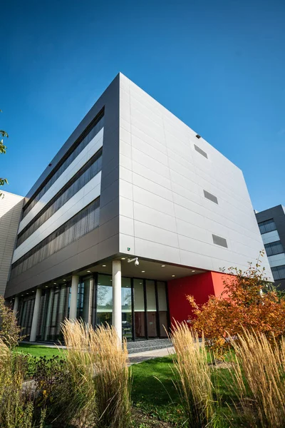 Modern office building against a nice blue sky — Stock Photo, Image