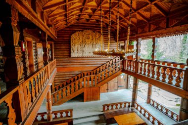 Uch-Dere köyündeki çay evleri turist kompleksi. Soçi. Evet.