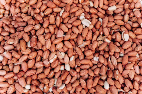 Imagem de close-up de amendoins salgados como fundo alimentar — Fotografia de Stock