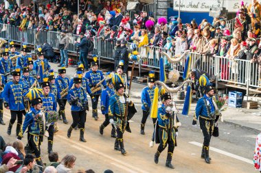 Köln, Almanya - 12 Şubat 2018: Rosenmontag Geçidi ( 