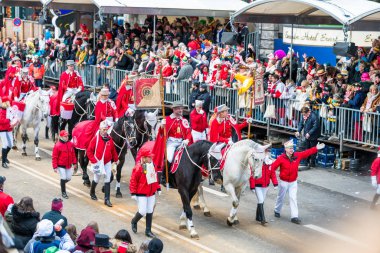 Köln, Almanya - 12 Şubat 2018: Rosenmontag Geçidi ( 