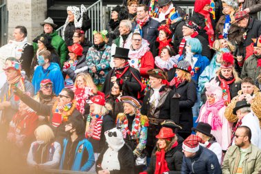 Köln, Almanya - 12 Şubat 2018: Rosenmontag Geçidi ( 