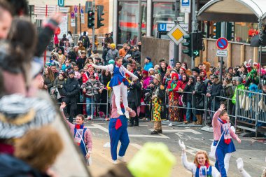 Köln, Almanya - 12 Şubat: Köln 'de bir karnavalda,
