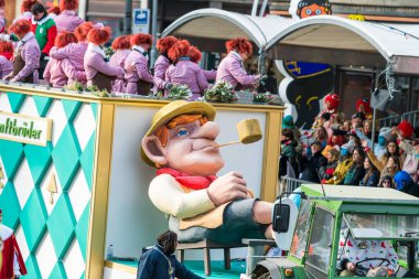 Köln, Almanya - 12 Şubat: Köln 'de bir karnavalda,