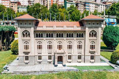 İstanbul, Türkiye-12 Temmuz 2017: tam kopya T.C. Minyatür Park 'taki Ziraat Bankası.