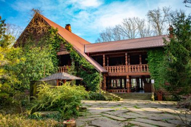 Uch-Dere köyündeki çay evleri turist kompleksi. Soçi. Evet.