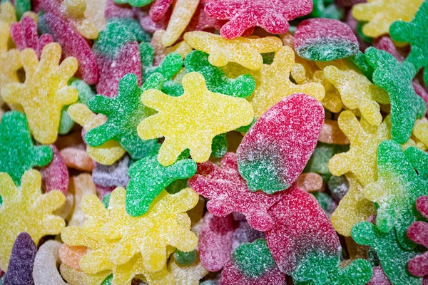 Закрыть фон из красочных сладостей сахара — стоковое фото