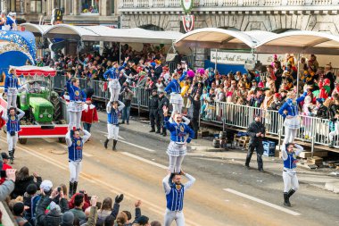 Köln, Almanya - 12 Şubat 2018: Rosenmontag Geçidi ( 