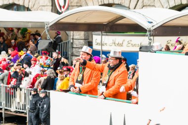 Köln, Almanya - 12 Şubat 2018: Rosenmontag Geçidi ( 