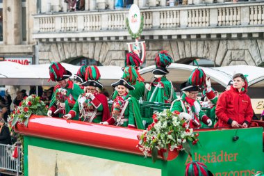 Köln, Almanya - 12 Şubat 2018: Rosenmontag Geçidi ( 