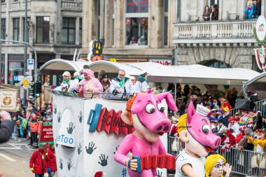 Köln, Almanya - 12 Şubat: Köln 'de bir karnavalda,