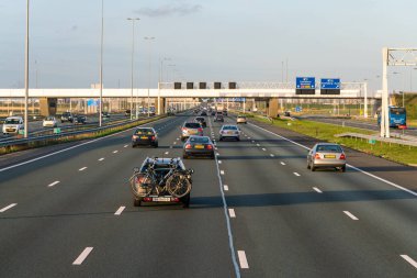 Amsterdam, Hollanda - 23 Mart 2019: A4 Otoyolu 