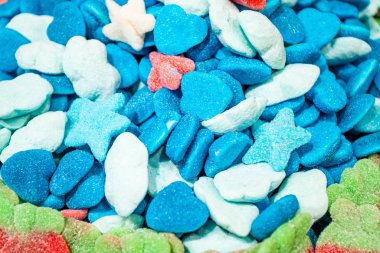 Sweets Arkaplan. Karışık Şeker. şeker arkaplanı