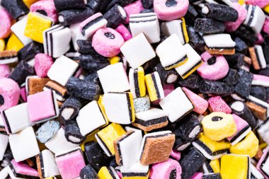 Sweets Arkaplan. Karışık Şeker. şeker arkaplanı