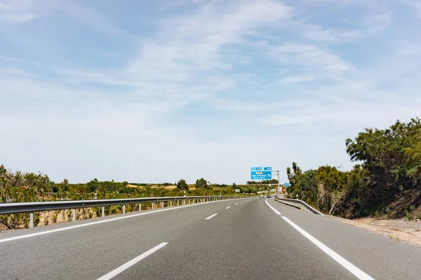 Paved Road Beautiful Green Landscape Summer — Stock Photo, Image