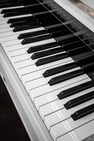 Piano Keyboard Piano Keys Viewed — Stock Photo, Image