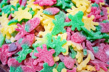 Sweets Arkaplan. Karışık Şeker. şeker arkaplanı