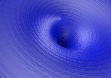 Soyut mavi dalga arkaplanı. 3B illüstrasyon.