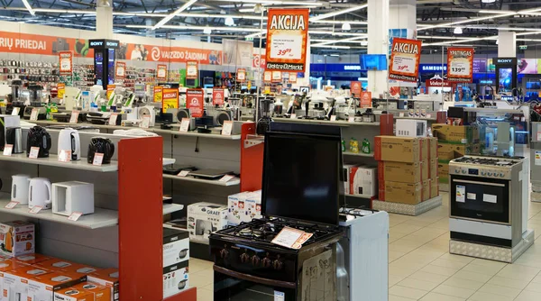 Elektromarkt sklepu z elektroniką — Zdjęcie stockowe