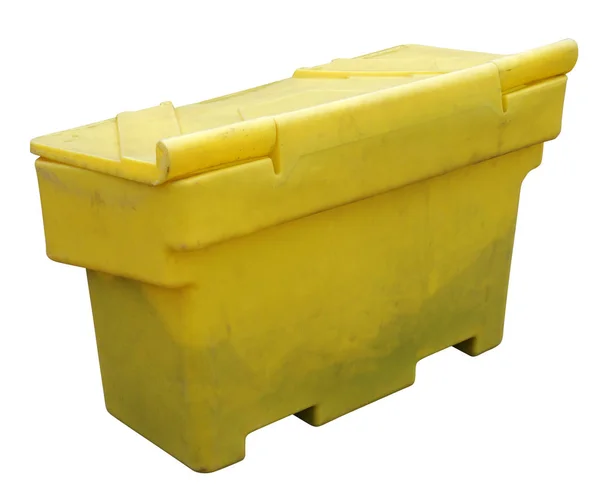 Boîte de sable en plastique jaune — Photo