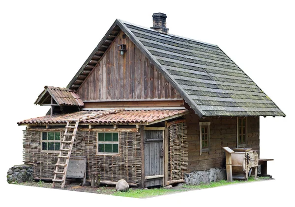 Simple noname isolated rural shed — Stock Photo, Image