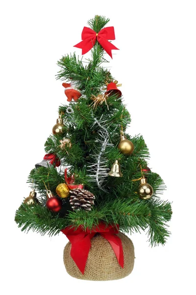 Plastik köknar ağacı izole Noel — Stok fotoğraf