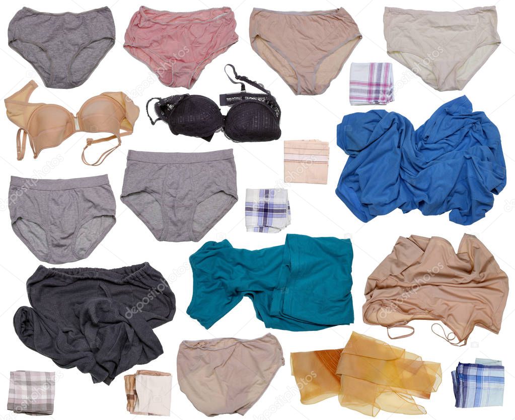 Family underwear isolated set
