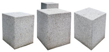 Dikdörtgen küçük mermer bloklar