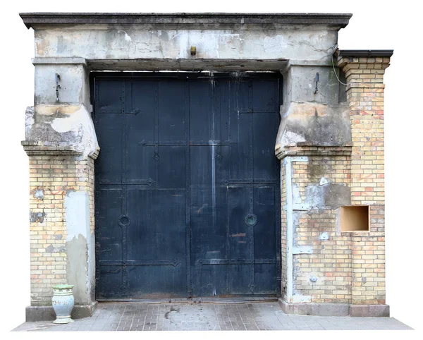 Vintage Gefängnis Alter Eisentor — Stockfoto