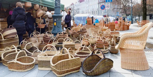 Beurs en het festival zijn gewijd aan de beëindiging van de winter — Stockfoto