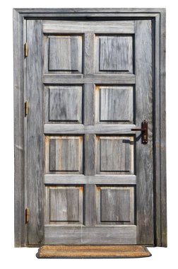 Rustik tarzı olmayan boyalı izole kapı 