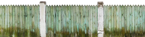 Aged wooden dirty fence near a rural pigsty — Stock Photo, Image