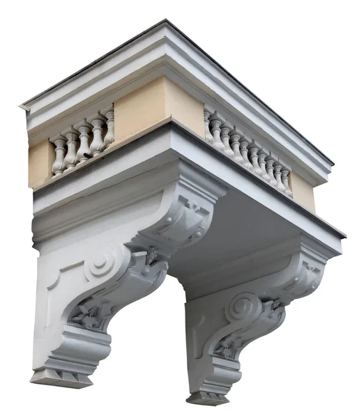 Balkon kamienia budynku mieszkalnego jest wydawane s Imperium — Zdjęcie stockowe
