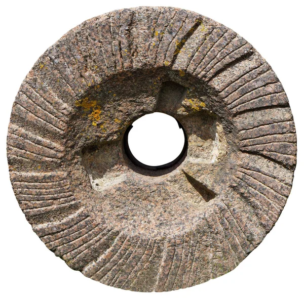 Le moulin à granit le plus ancien meule ronde pour un croquant de grain — Photo