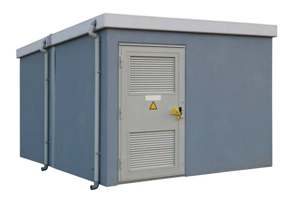 New  modern  power electric transformer box — Stock Photo, Image