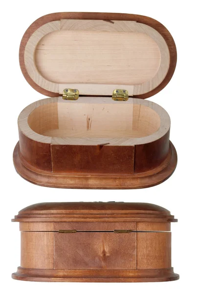 Wooden mass production  jewelry box. — Stock Photo, Image