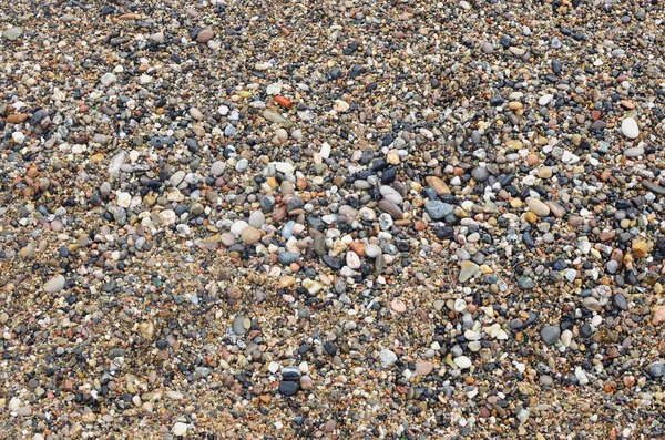 Pebbles marinhos perfeitos na costa espanhola do Oceano Atlântico . — Fotografia de Stock