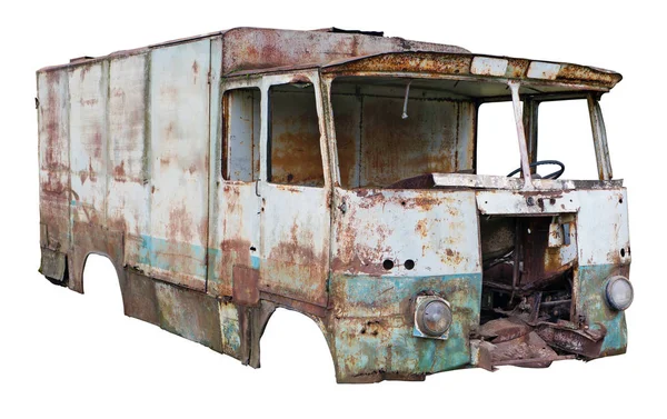 Camioneta oxidada oxidada sin nombre para el transporte de la agricultura — Foto de Stock