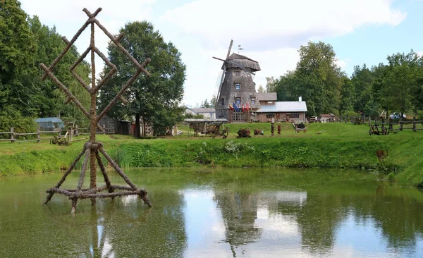 Musée national d'un équipement agricole rétro, outils et b — Photo