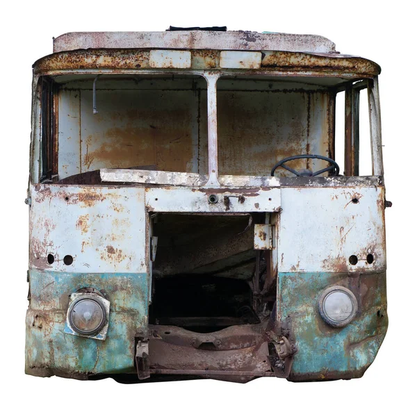 Decayed Rusty Nameless Car Van Body Transportation Agricultural Products Bread — Stock Photo, Image