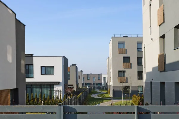 Nieuwe Moderne Standaard Europese Modulaire Woningen Met Goedkope Appartementen Voor — Stockfoto