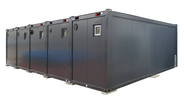 Temporary Mobile Office Containers Installed Public Buildings — Stock Photo, Image