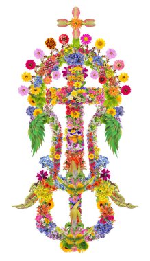 Lalibela Haçı (ya da Afro Ayigeba) Etiyopya 'nın en değerli dini ve tarihi yadigarlarından biri olarak kabul edilen büyük ve ayrıntılı bir haç. Boşalan çiçeklerden izole kolaj