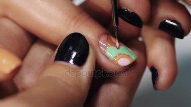 Très Gros Plan Manucure Master Tirages Modèle Femme Ongles