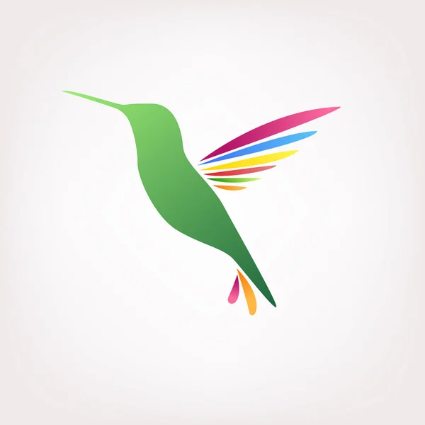 Illustrazione Vettoriale Del Logo Hummingbird — Vettoriale Stock