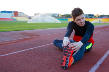 Bir egzersiz eğitim genç atlet